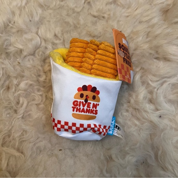 Bark Squeak Potato Fries Dog Toy NWT - Picture 2 of 5